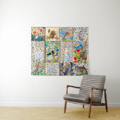 中世獣類の遊ミュージカル楽器 タペストリー (インサイチュ(横))