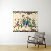 中世獣風変わり性狩猫、鳥、《鳥》ハヤブサ タペストリー (インサイチュ(横))