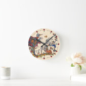 中世獣風変わり戦争のカタツムリ、キラーウサギ ラウンド壁時計 (ホーム)