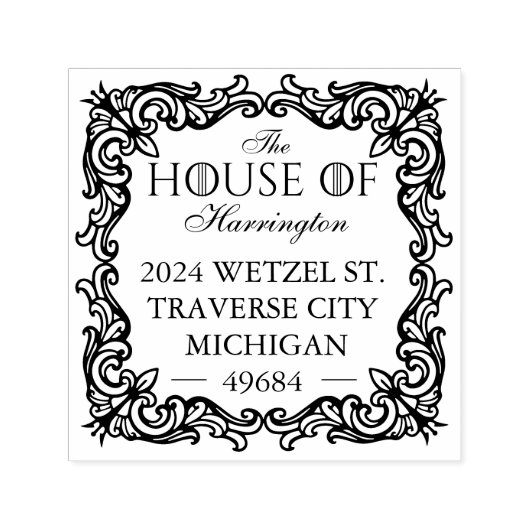 中世王室ののファンタジーが盛ん華美 セルフインキングスタンプ (デザイン)