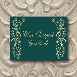 中世王室のバラ結婚のサンキューカード サンキューカード