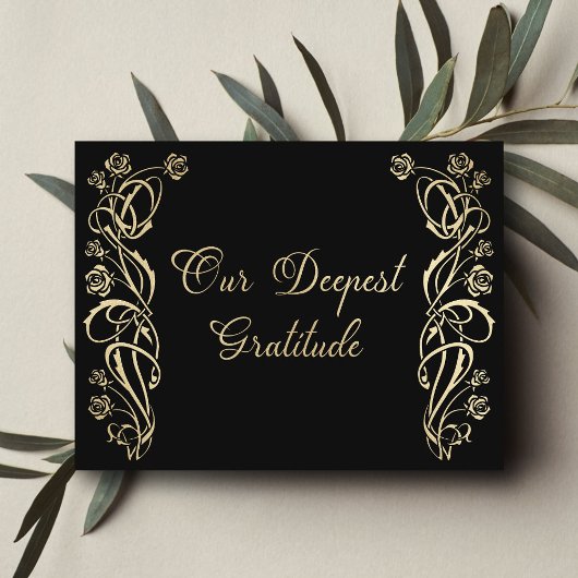 中世王室のバラ結婚のサンキューカード サンキューカード