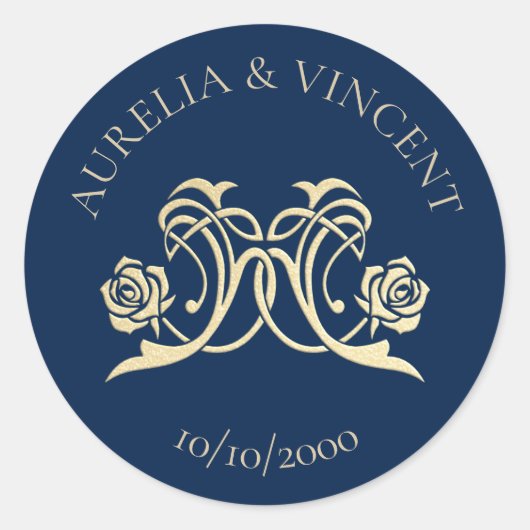 中世王室のバラ結婚ズ ラウンドシール (正面)