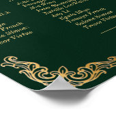 中世王室のファンタジーの結婚マップ13席 ポスター (角)