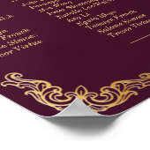 中世王室のファンタジーの結婚マップ13席 ポスター (角)