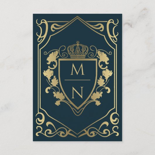 中世王室のファンタジーモノグラム詳細 エンクロージャーカード (裏面)