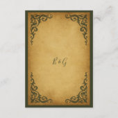 中世王室のヴィンテージス結婚クル エンクロージャーカード (裏面)