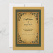 中世王室のヴィンテージス結婚クル 招待状 (正面)