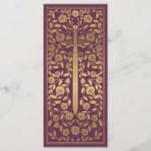 中世王室の刀のフ結婚ラットメニュー メニュー (裏面)