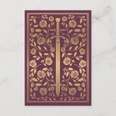 中世王室の刀の結婚詳細 エンクロージャーカード (裏面)