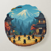 中世的環境 ラウンドクッション (裏面)