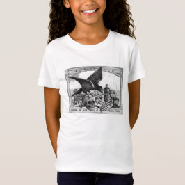 中世科学研究所スカルとレイベン Tシャツ