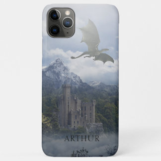 中世竜の城 – パーソナライズされた iPhone 11 PRO MAXケース