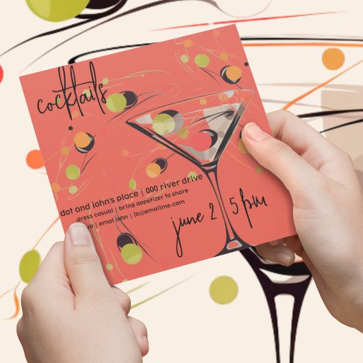 中世紀お洒落カクテルモダンアワー 招待状