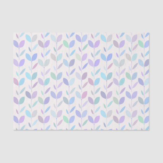 中世紀かわいらしの葉モダン模様 薄葉紙 (正面)