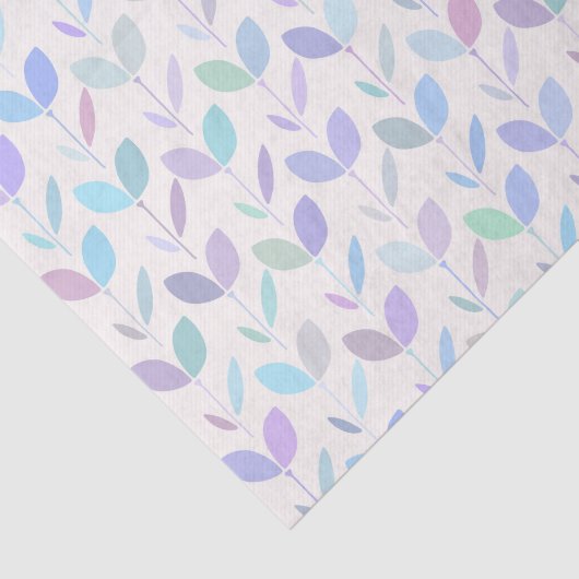 中世紀かわいらしの葉モダン模様 薄葉紙 (詳細)