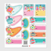 中世紀のオーナメントモダンクリスマスプレゼントのラベル シール (シート)