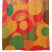 中世紀のカラフルレトロ様式 シャワーカーテン (正面)