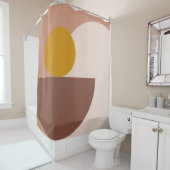 中世紀のジオメトモダンリック シャワーカーテン (インサイチュ)