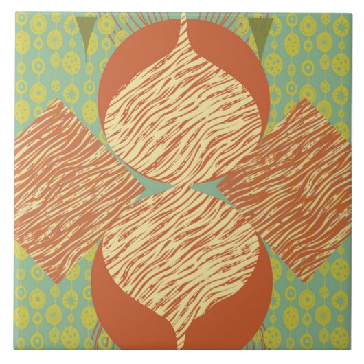 中世紀のジオメトモダンリ タイル (正面)