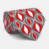 中世紀のダモダンイヤモンド、グレー、グレー、赤 ネクタイ (ロール)