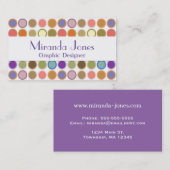 中世紀のドッモダント、数々の白の色 名刺 (正面/裏面)