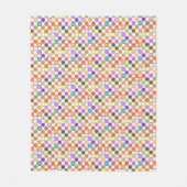 中世紀のドモダンット数々の、白の色 フリースブランケット (正面)