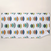 中世紀のミニマリズムモダン ビーチタオル (正面)