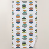 中世紀のミニマリズムモダン ビーチタオル (正面)