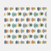 中世紀のミニマリズムモダン フリースブランケット (正面(横))