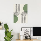 中世紀のミニマル芸術 ポスター (ホームオフィス)