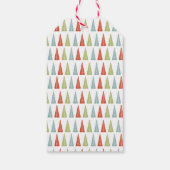 中世紀のモダンクリスマスの木パーソナライズされた材 ギフトタグ (裏面)