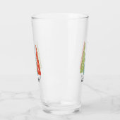 中世紀のモダンクリスマスの木パーソナライズされた材 タンブラーグラス (左)