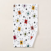 中世紀のモダンスターバストと星 バスタオルセット (ハンドタオル)