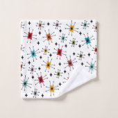 中世紀のモダンスターバストと星 バスタオルセット (ウォッシュタオル)