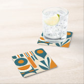 中世紀のモダンデザインコースター スクエアペーパーコースター (インサイチュ)