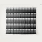 中世紀のモダンレトロ白黒 タペストリー (正面(横))