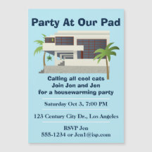 中世紀のモダン引っ越し祝いパーティーパーティー