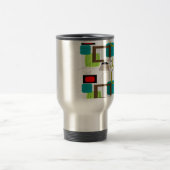 中世紀のモダン抽象デザイン トラベルマグ (中央)