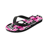 中世紀のモダン抽象芸術。 キッズビーチサンダル (アングル)