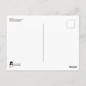 中世紀のモダン抽象芸術「サンタ、ベビー!」 ポストカード (裏面)