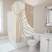 中世紀のモダン抽象芸術 シャワーカーテン (インサイチュ)