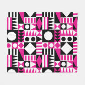 中世紀のモダン抽象芸術。 フリースブランケット (正面(横))