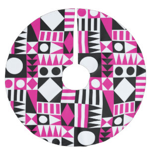 中世紀のモダン抽象芸術。 ブラッシュドポリエステルツリースカート