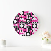 中世紀のモダン抽象芸術。 ラージ壁時計 (ホーム)