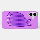 中世紀のモダン猫、蘭、紫 Case-Mate iPhoneケース (裏面 (横))