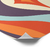 中世紀のモダン美術背景。抽象芸術幾何学 ポスター (角)