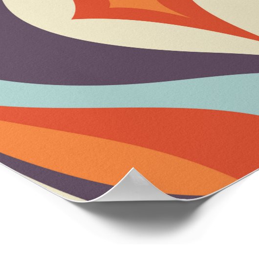 中世紀のモダン美術背景。抽象芸術幾何学 ポスター (角)