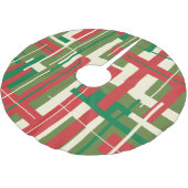 中世紀のモダン脱壊したクリスマス ブラッシュドポリエステルツリースカート (アングル)