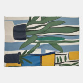 中世紀のモダン静物生活 キッチンタオル (横)